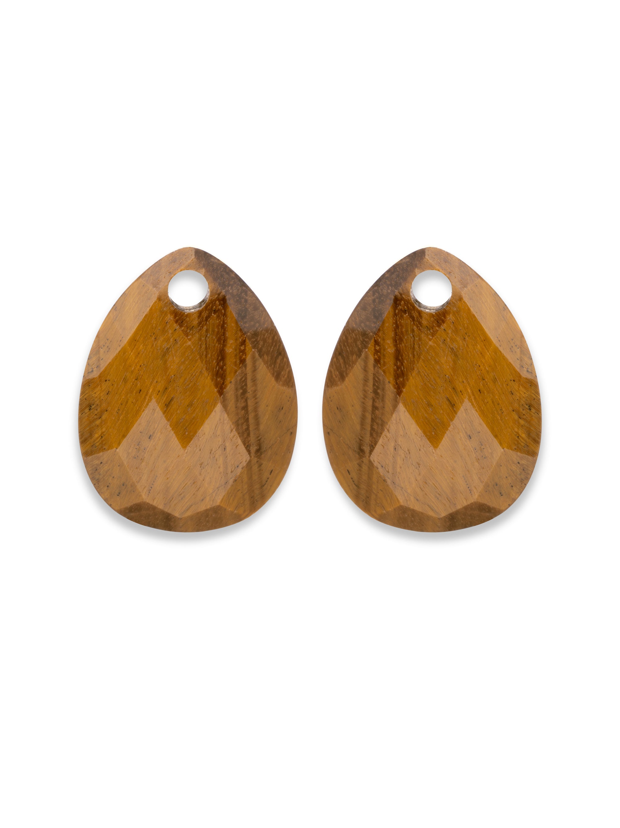 Tiger Eye Afterglow oorbel edelstenen
