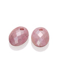 Pink Rhodonite Medium Oval Oorbel Edelstenen