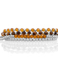 Tiger Eye Citrine Interstellar Armbanden Stack | Zilver