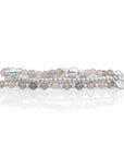 Labradorite Bold Mix Interstellar Armbanden Stack | Zilver