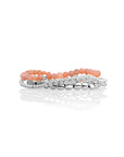 Sunstone Saturn Small Bubble Beads Armbanden Stack | Zilver
