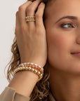 Pearl Interstellar Saturn Armbanden Stack | Goudkleurig