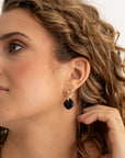 Onyx Cushion Cut oorbel edelstenen