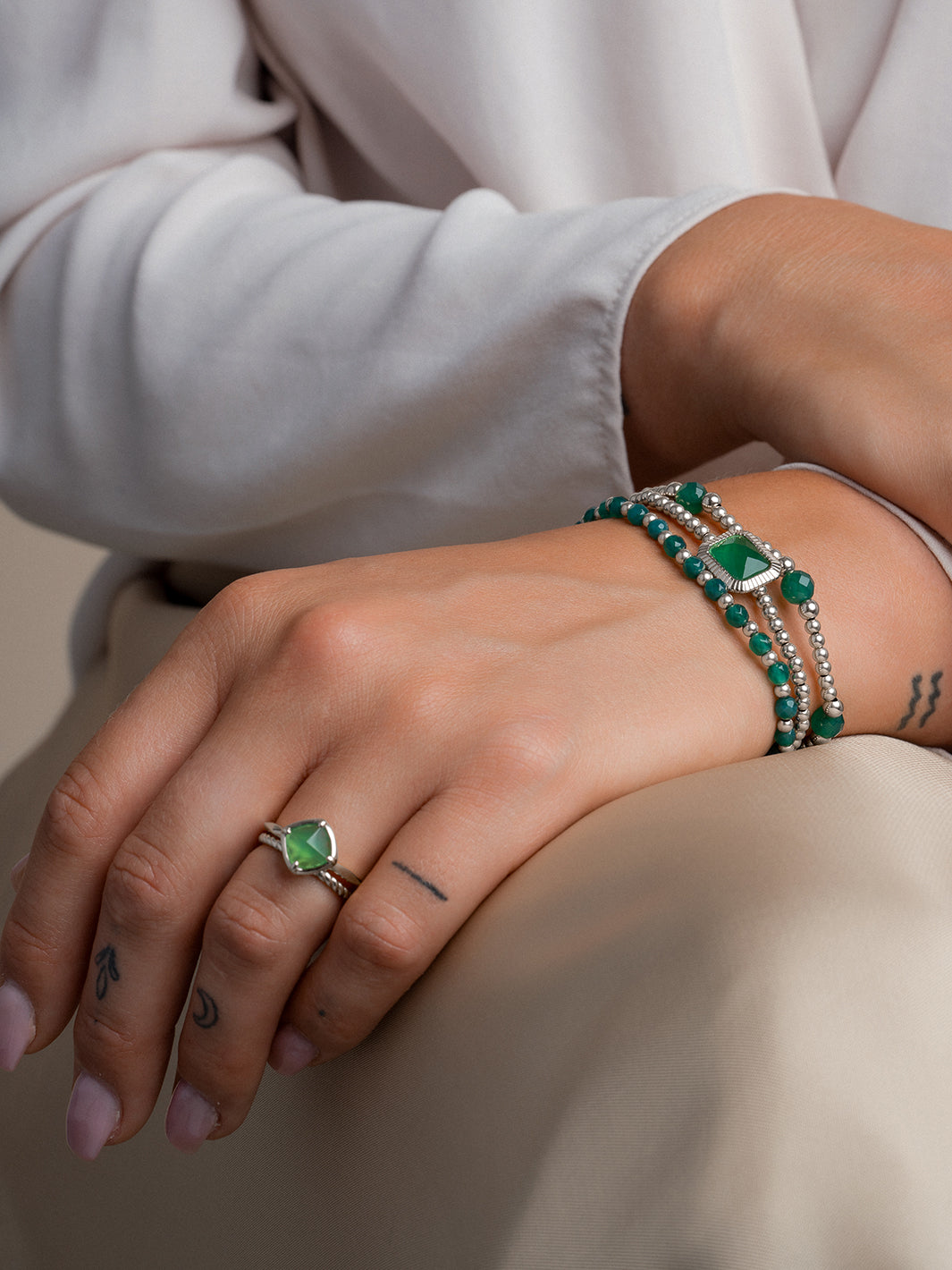 Echt zilveren ringen voor vrouwen met edelsteen