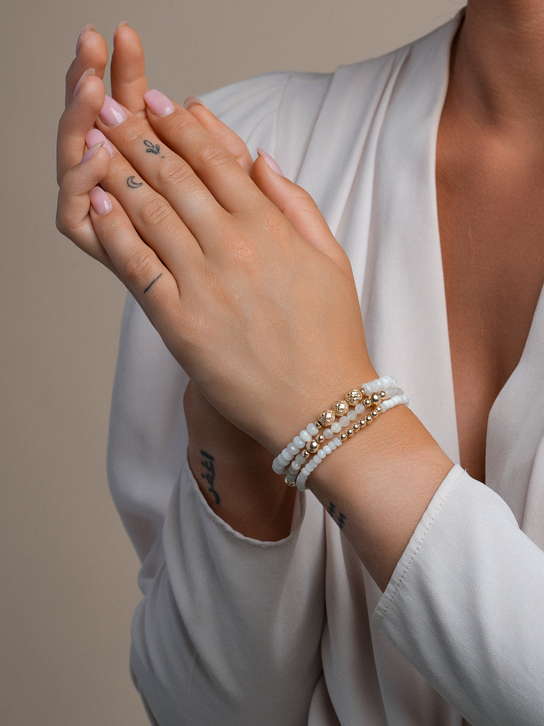 Armband met Moonstone Edelsteen Universe