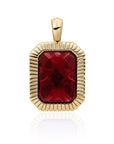 Ketting hanger met Ruby Quartz Edelsteen van Sparkling Jewels