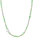Link Ketting Green Aventurine & Labradorite zilver