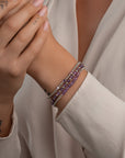 Armband zilver voor dames met zirkonia steentjes