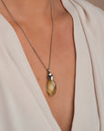 gouden lemon quartz ketting voor vrouwen van Sparkling Jewels