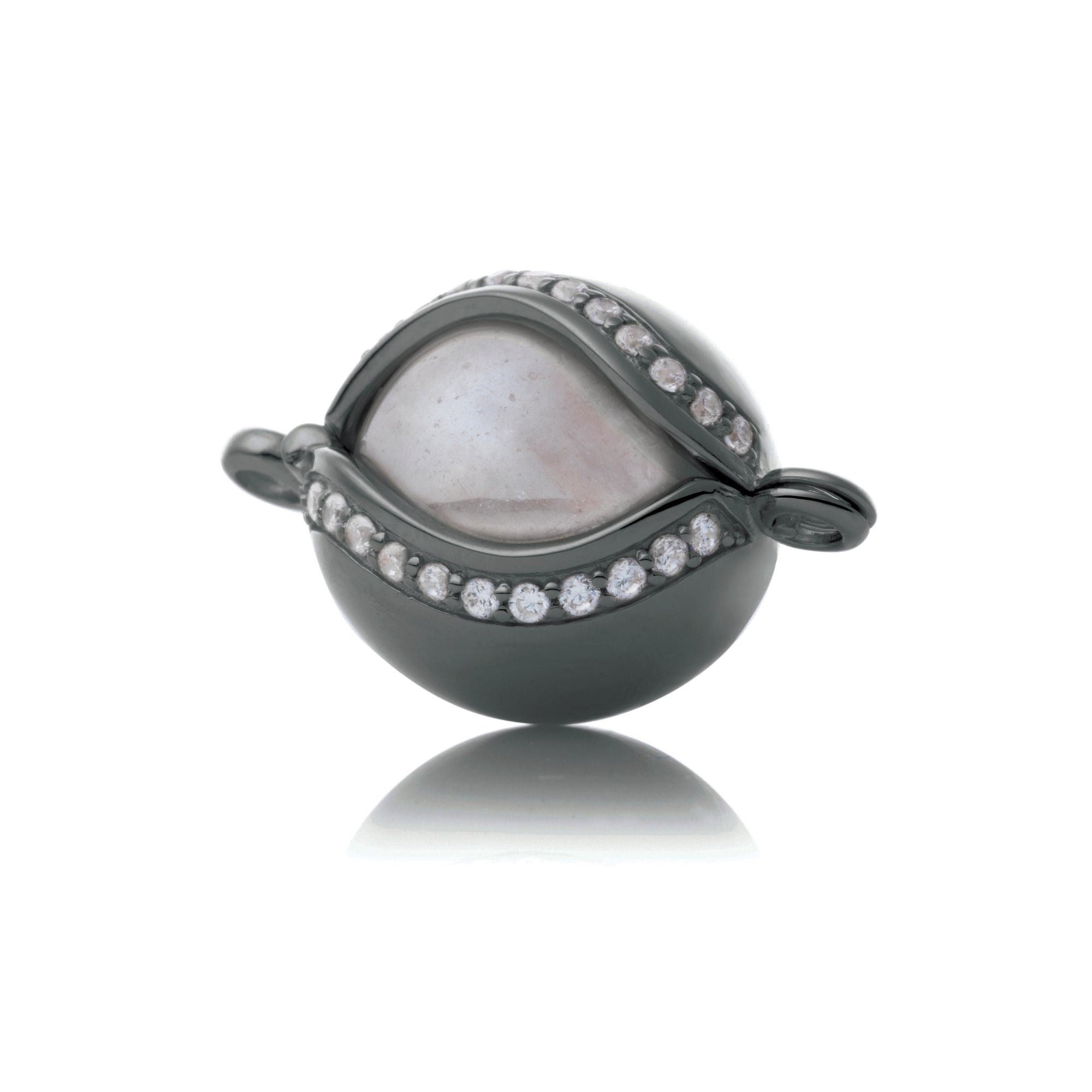 The Core Black - Crystal polished, 14mm pendant
