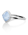 Edge Ring Blue Lace Agate | Zilver