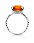 Twist Ring Citrine Quartz - Zilver