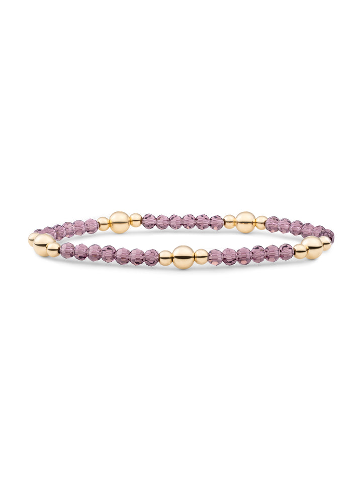 Aubergine Quartz Bold Mix Armband