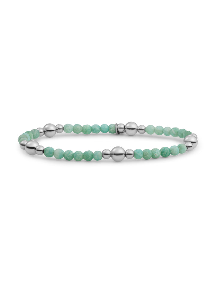 Rich Green Amazonite Bold Mix Armband