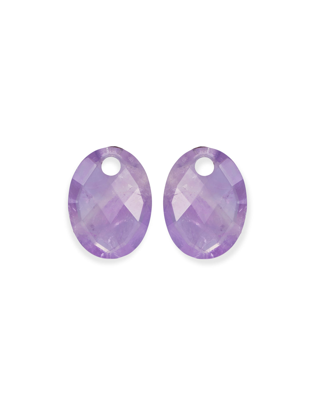 Amethyst Medium Oval oorbel edelstenen