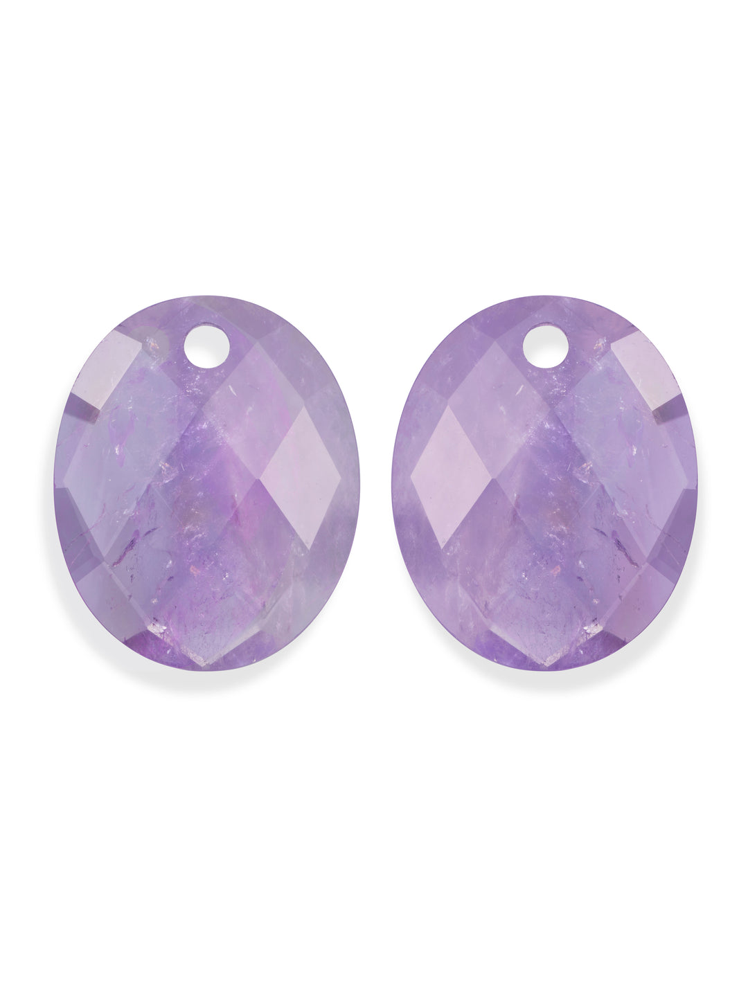 Amethyst Large Oval oorbel edelstenen