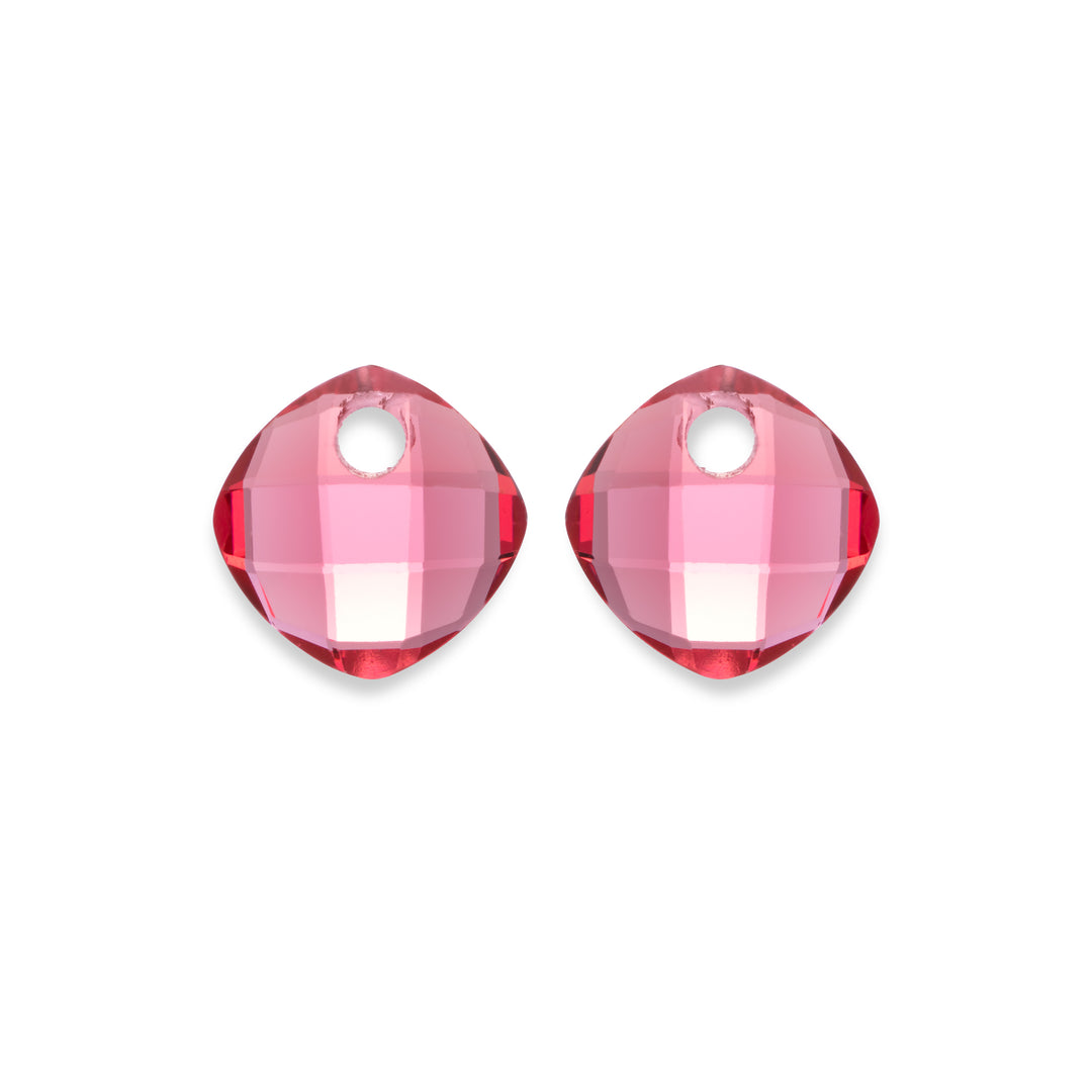 Fuchsia Quartz Cushion Cut oorbel edelstenen