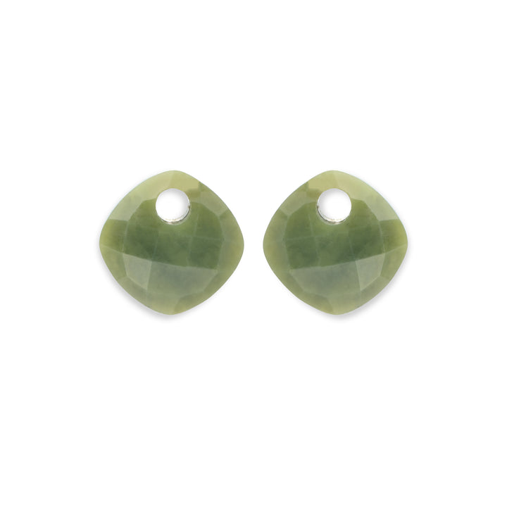 Southern Jade Cushion Cut oorbel edelstenen