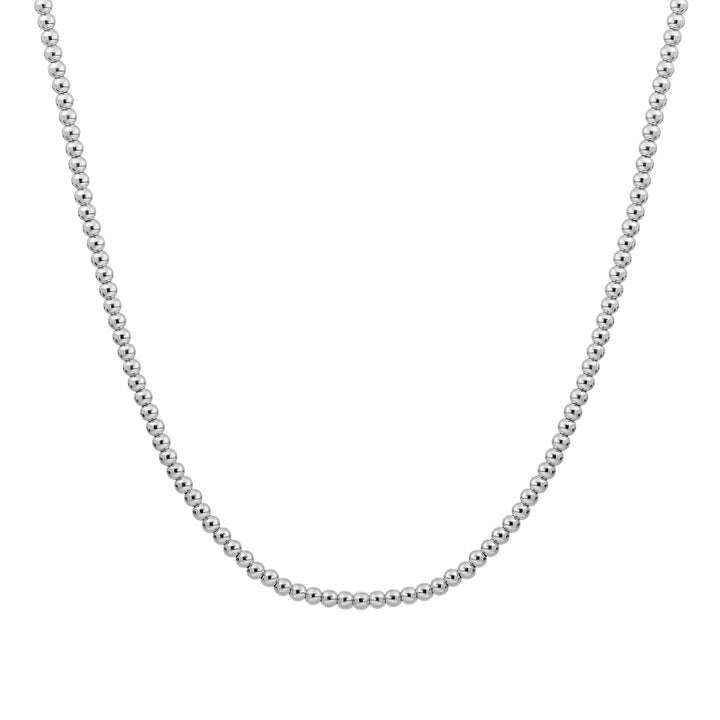 Essentielle Perlenkette Silber 3mm