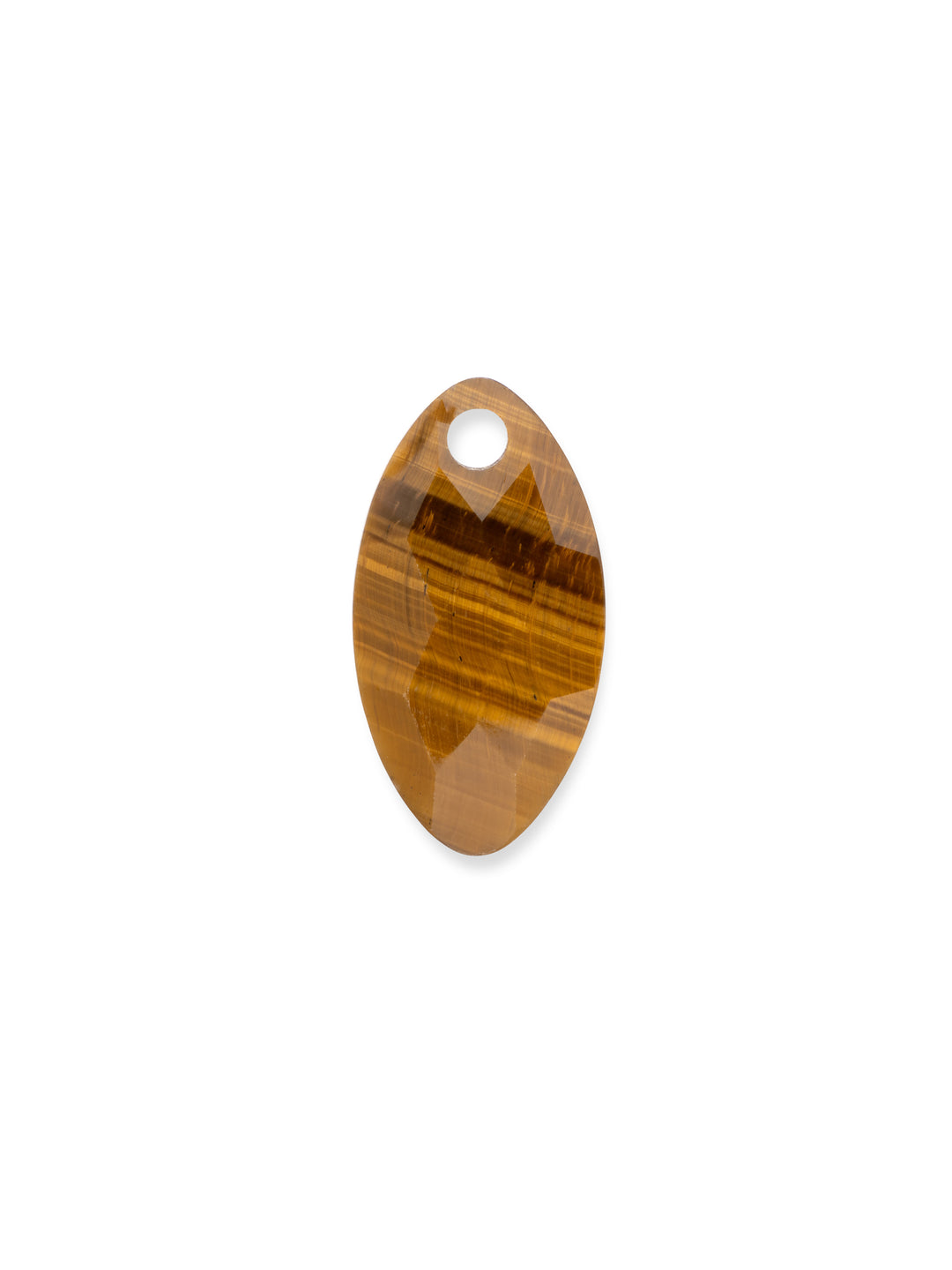 Tiger Eye Leaf ketting edelsteen