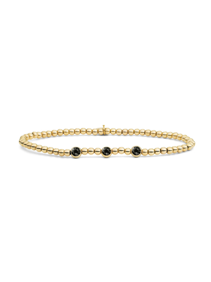 Black CZ Armband l Goudkleurig