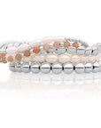 Pearl Bubble Saturn Armbanden Stack | Zilver