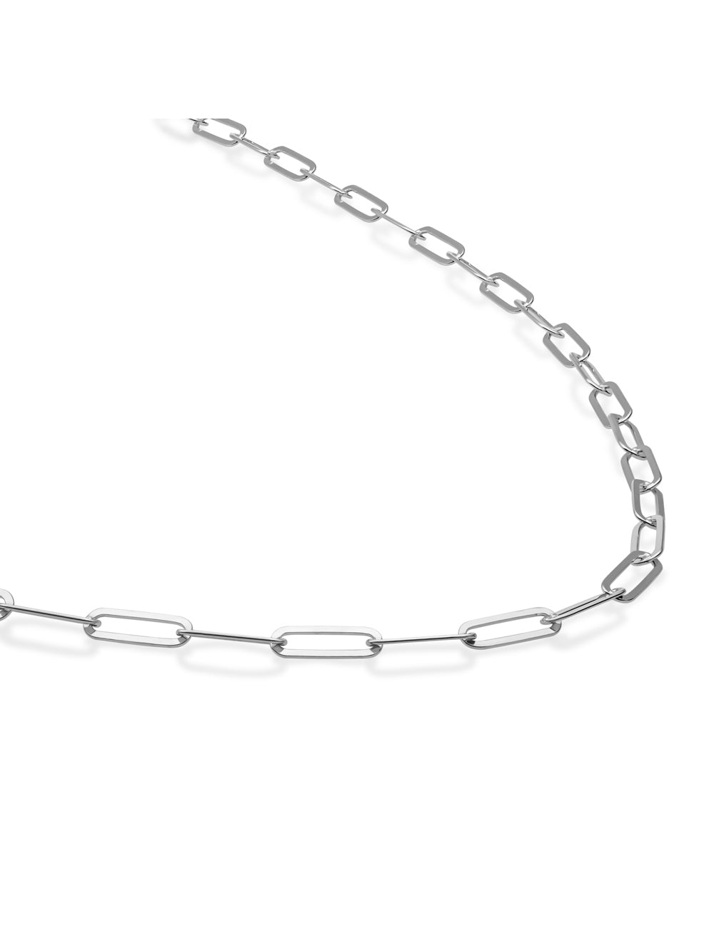 Long Link Ketting | Zilver