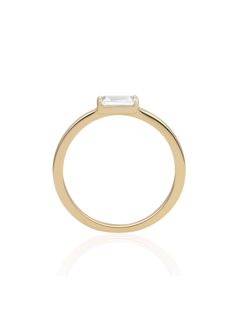 Baguette Ring | 9 karaat