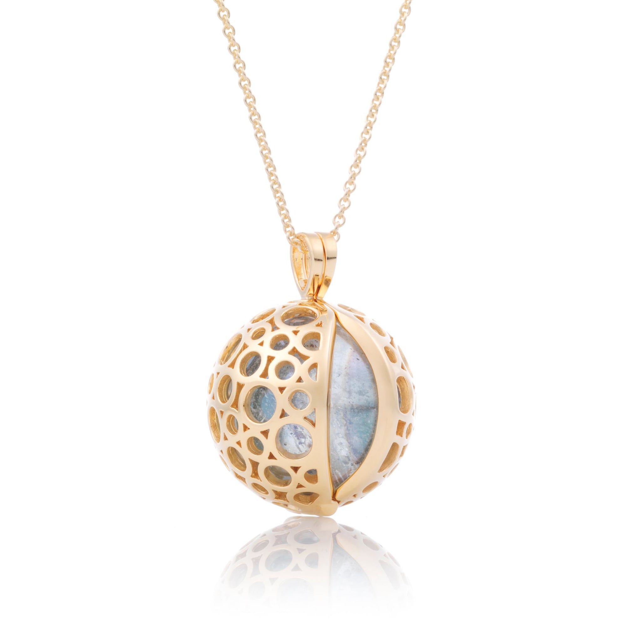 Galaxy - gepolijst, 20mm pendant - Sparkling Jewels