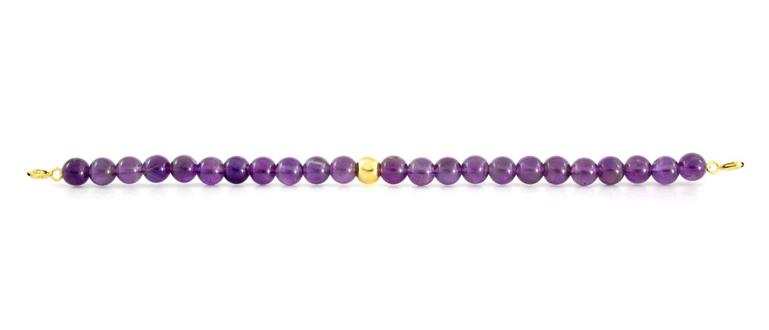 Amethyst Orbit Bracelet with Clasps - 6MM - Sparkling Jewels