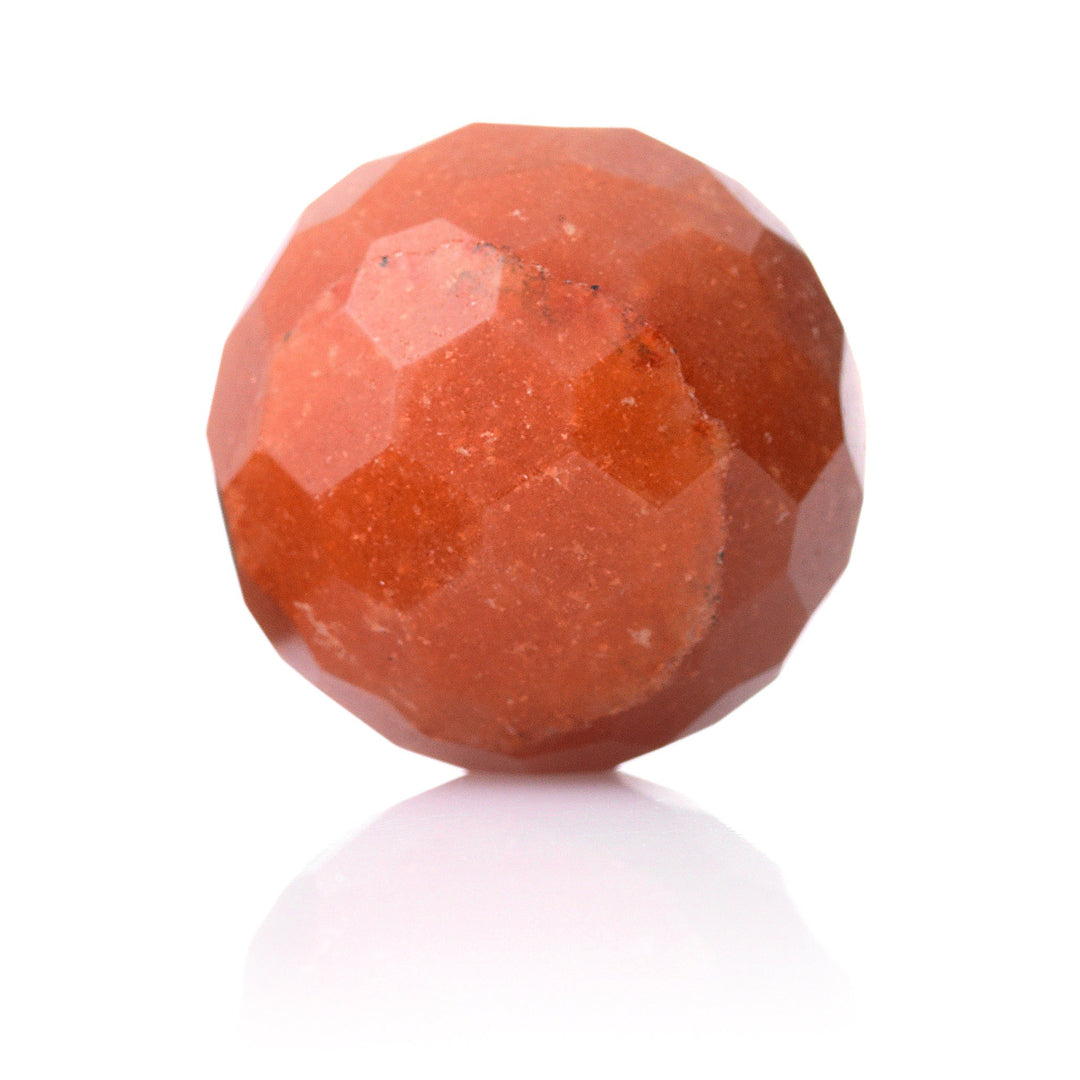 Red Aventurine - 20MM Facet - Sparkling Jewels