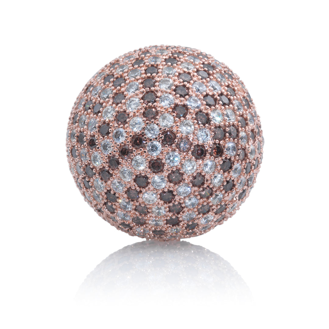 Polaris Rosegoud Brown Flame - 14mm - Sparkling Jewels