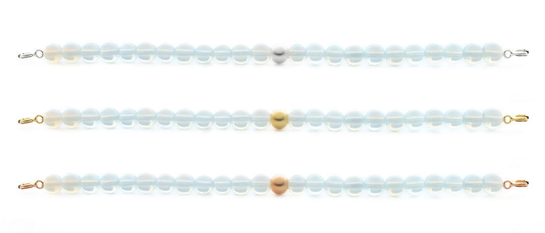 Opalite Orbit armband met gesp - 6MM - Sparkling Jewels