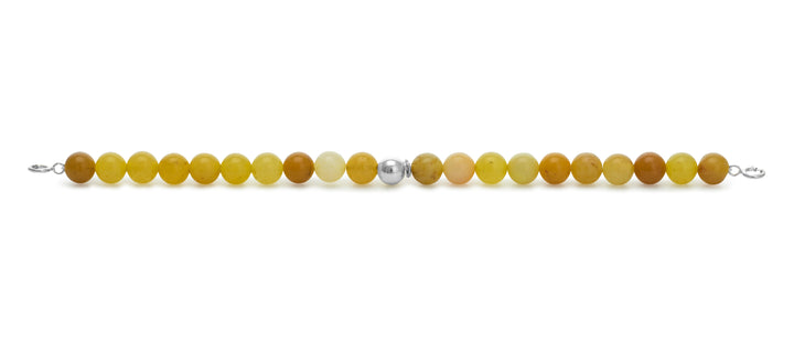 Yellow Jade Orbit Bracelets with clasps - 6MM - Sparkling Jewels