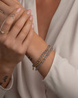 Labradoriet armbanden voor dames met kralen in goudkleur 