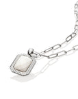925 sterling zilveren ketting met echte parel edelsteen hanger 