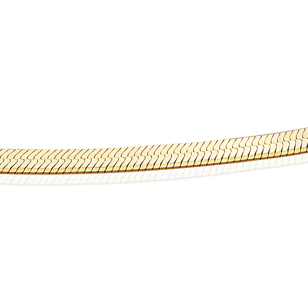 Halskette Fischgrätenkette | Gold -gelenkt