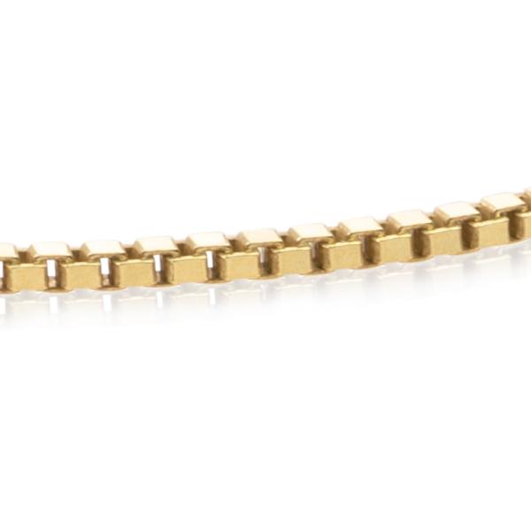 Quadratkasten Halskette | Gold -gelenkt