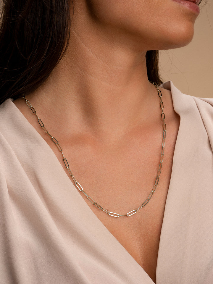 Long Link Halskette | Silber