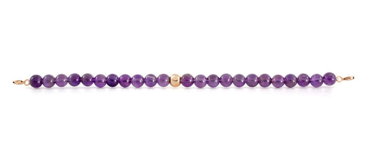 Amethyst Orbit Bracelet with Clasps - 6MM - Sparkling Jewels